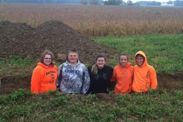 Analyzing soil profile in the&nbsp;pit