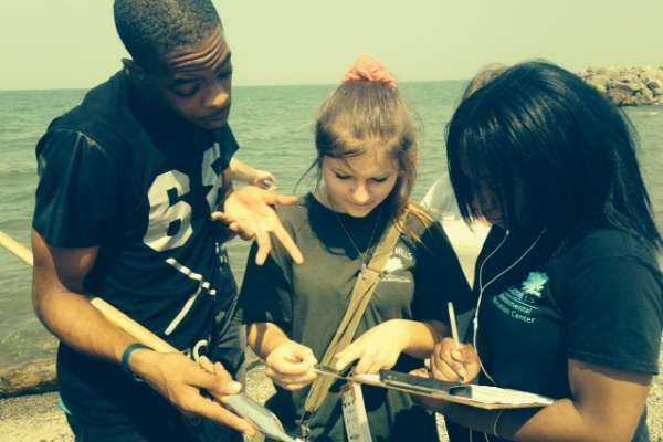 Biotic sampling in Clear Fork’s land&nbsp;lab
